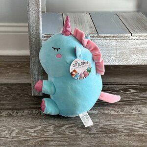 NWT Cute & Cuddly 8.5" Marshmallow Animal Unicorn Plush